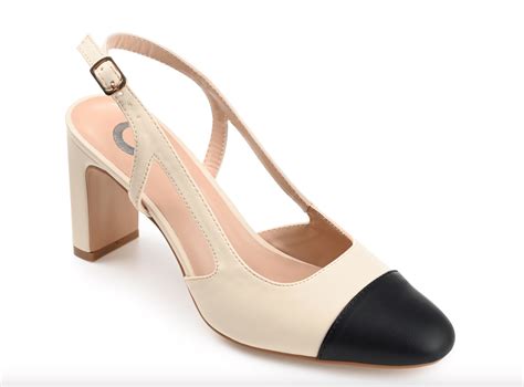 chanel color block slingback replica|chanel slingback pump dupe.